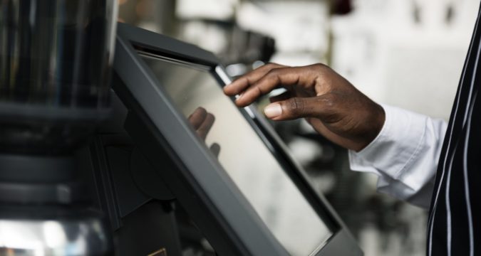 a user using a computer